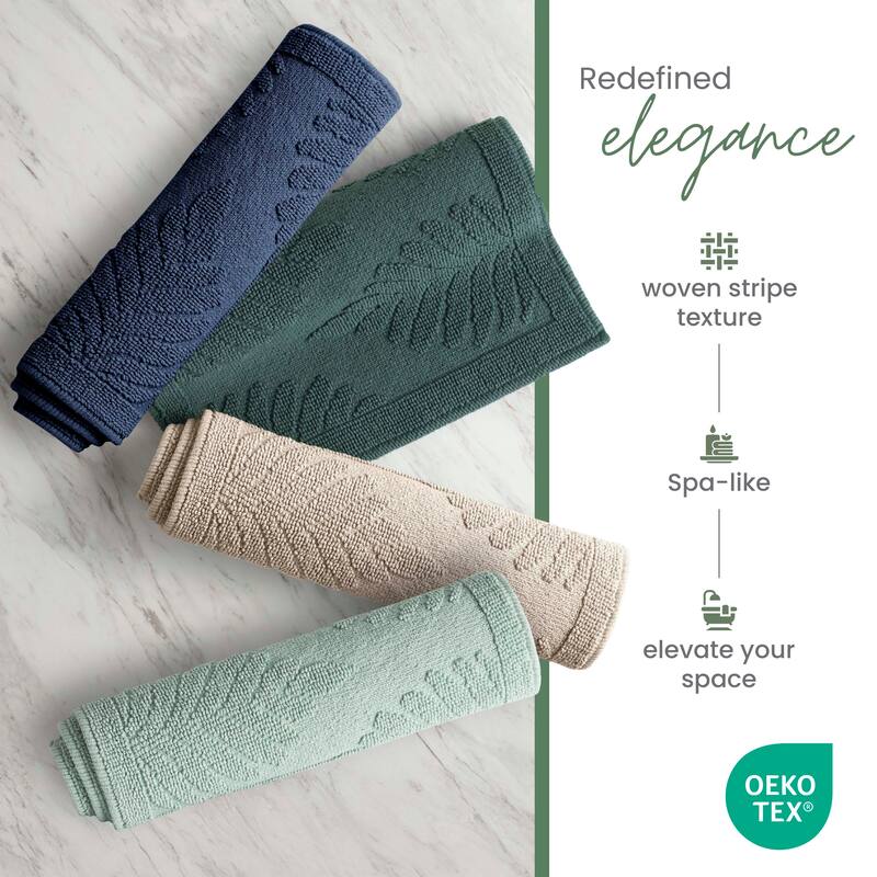 Martex Restore Fern Ogee 100% Reversible Bath Rug