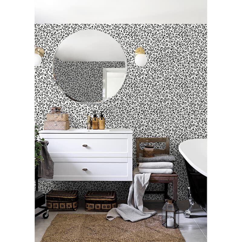 Daisy Bennett Designs Classic Leopard Peel and Stick Wallpaper