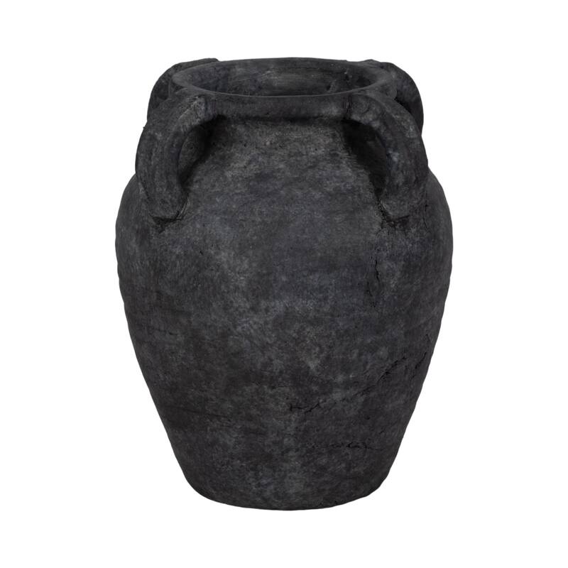 Sagebrook Home Multi Handle Jug, Black/White - 9" x 9" x 10" - Black