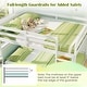 preview thumbnail 18 of 18, Costway Full Over Full Bunk Bed with Full-length Guardrails &