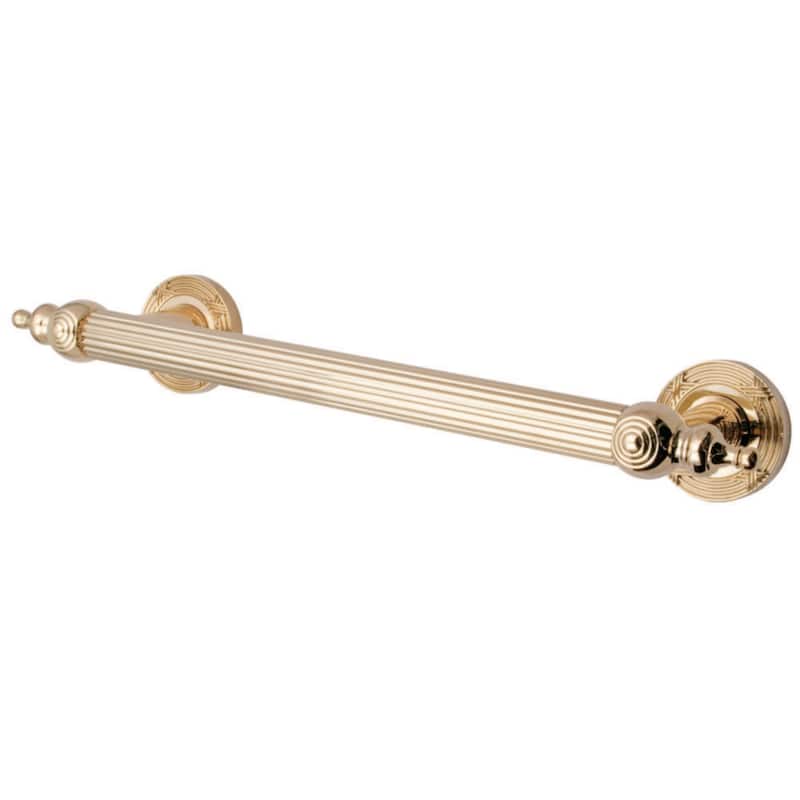 Kingston Brass Templeton Luxury 12-inch Polished Brass Grab Bar