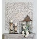 White Washed and Brown Wood Traditional Ornate Wall Decor 36 x 36 - White