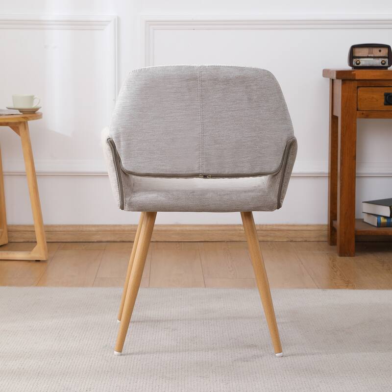 Upholstered Side Dining Chair with Metal Leg