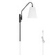 preview thumbnail 8 of 13, Hunter Valley Park 1-Light Wall Sconce - Hallway, Bedroom, Bathroom - Contemporary, Transitional - Adjustable
