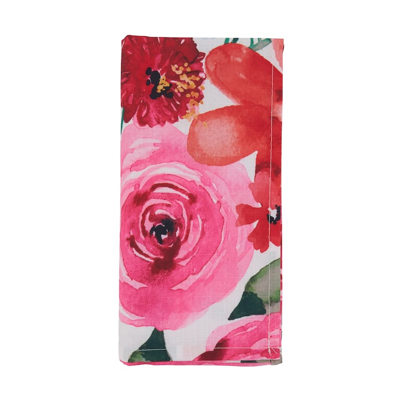 Floral Design Napkins (Set of 12) - 20" x 20"
