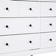 preview thumbnail 19 of 62, Walker Edison Bullrushes 6-Drawer Solid Wood Dresser