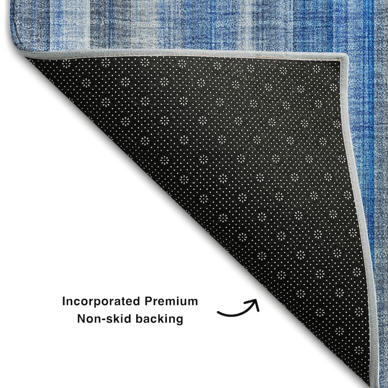 Premium Washable Super Soft Modern Stripes Mayfield Rug