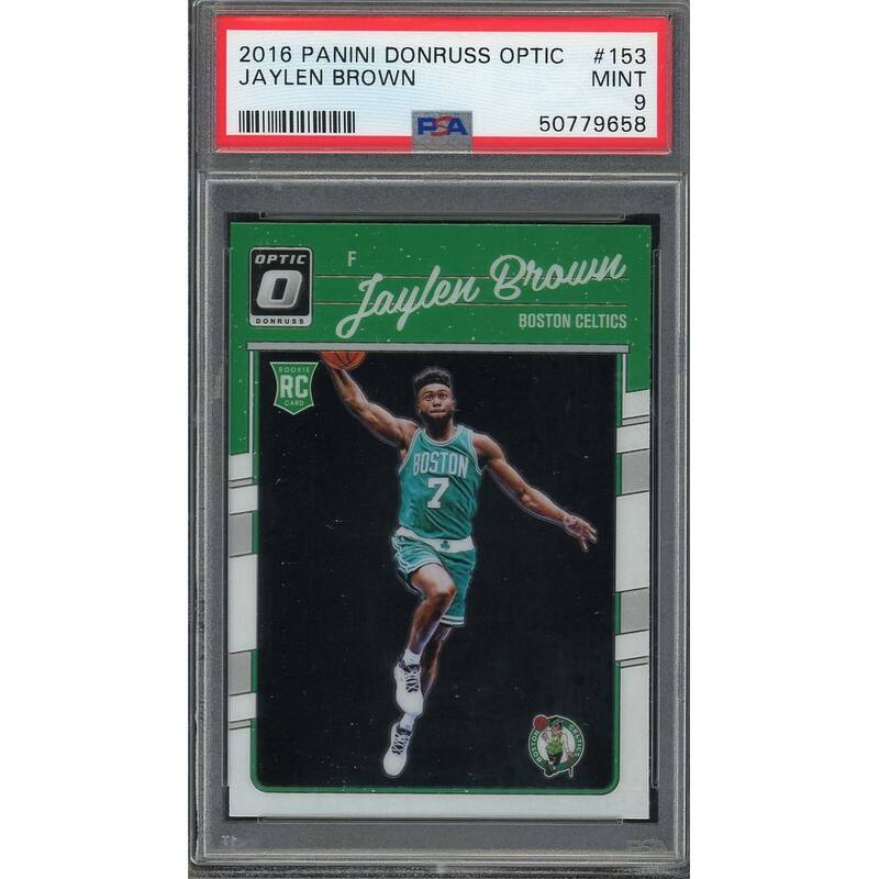 Jaylen Brown 2016 Panini Donruss Optic Basketball Rookie Card #153 Graded PSA 9 - 8'6" x 11'6"