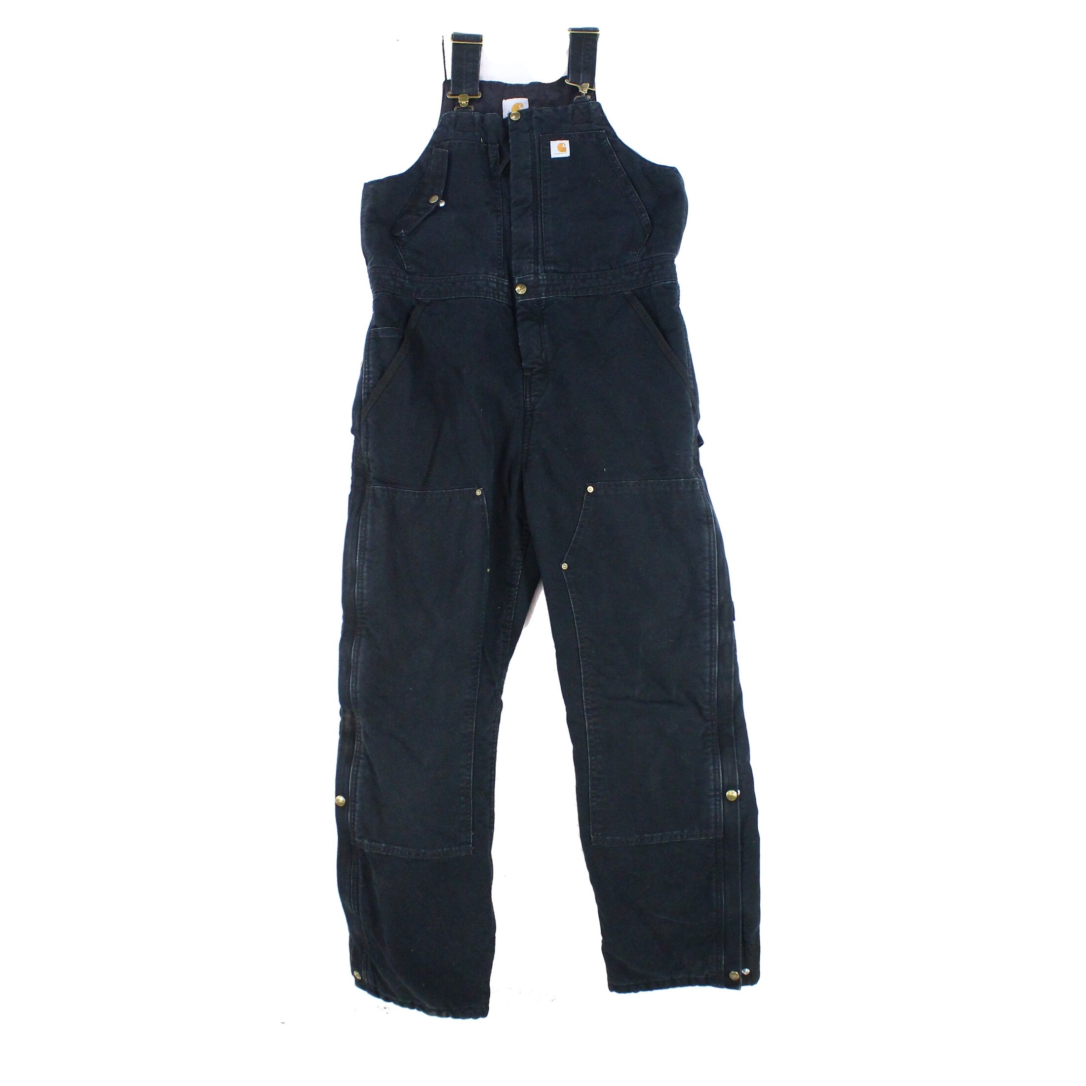 Shop Carhartt Womens Pants Black Size Medium M Duck Wildwood Bib