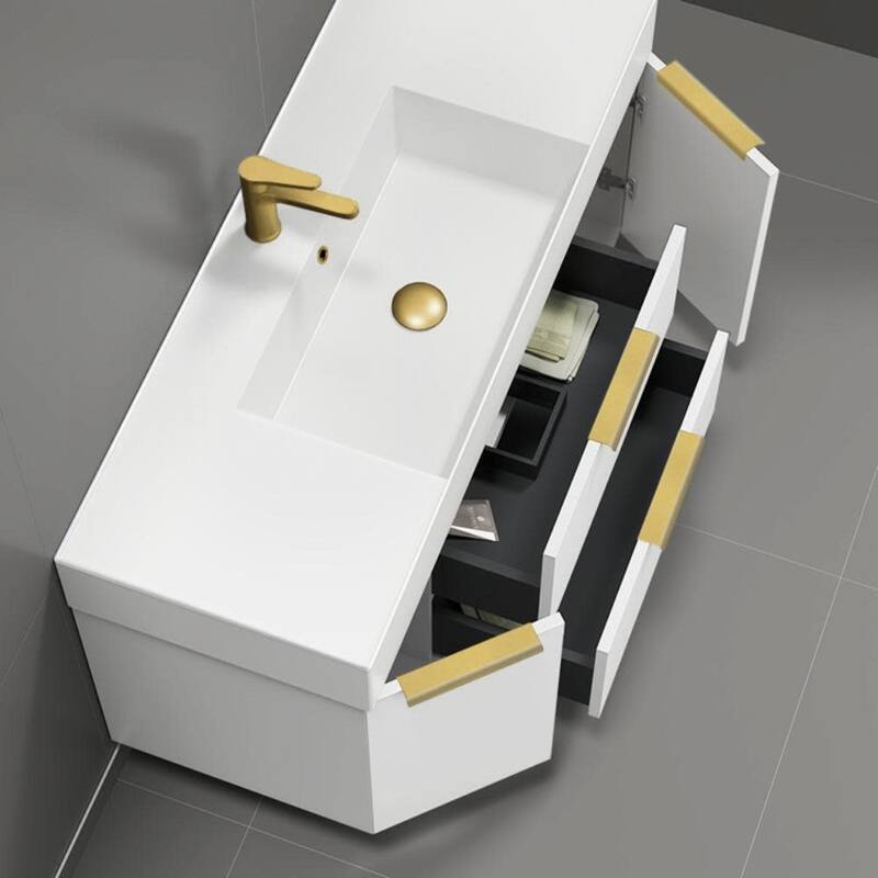 Nameeks Derin-4818-W-C Derin 48" Wall Mounted Single Basin Vanity Set