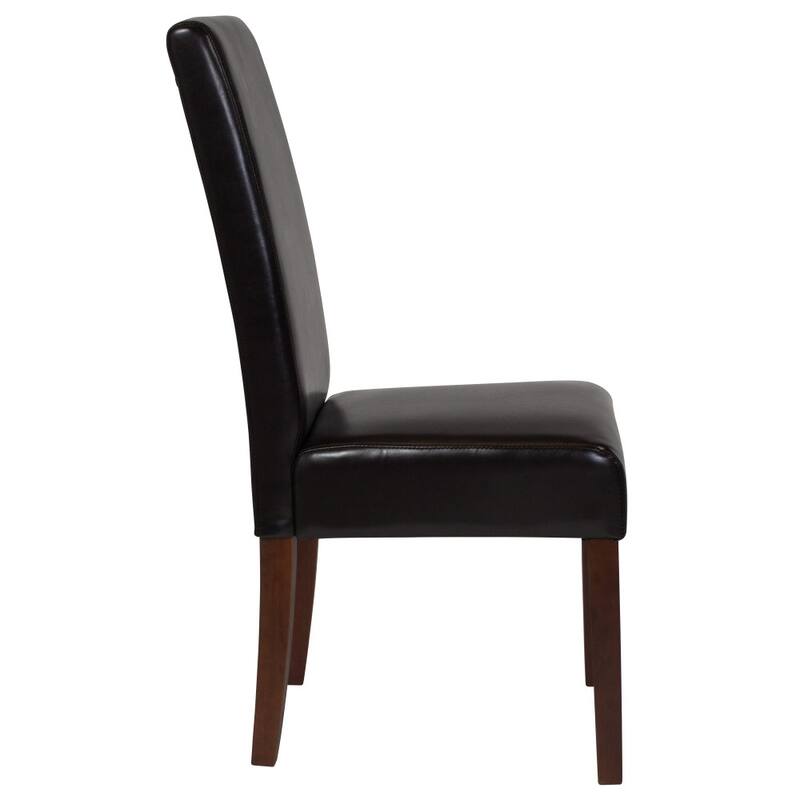 Tufted Parsons Chair with Side Panel Detail