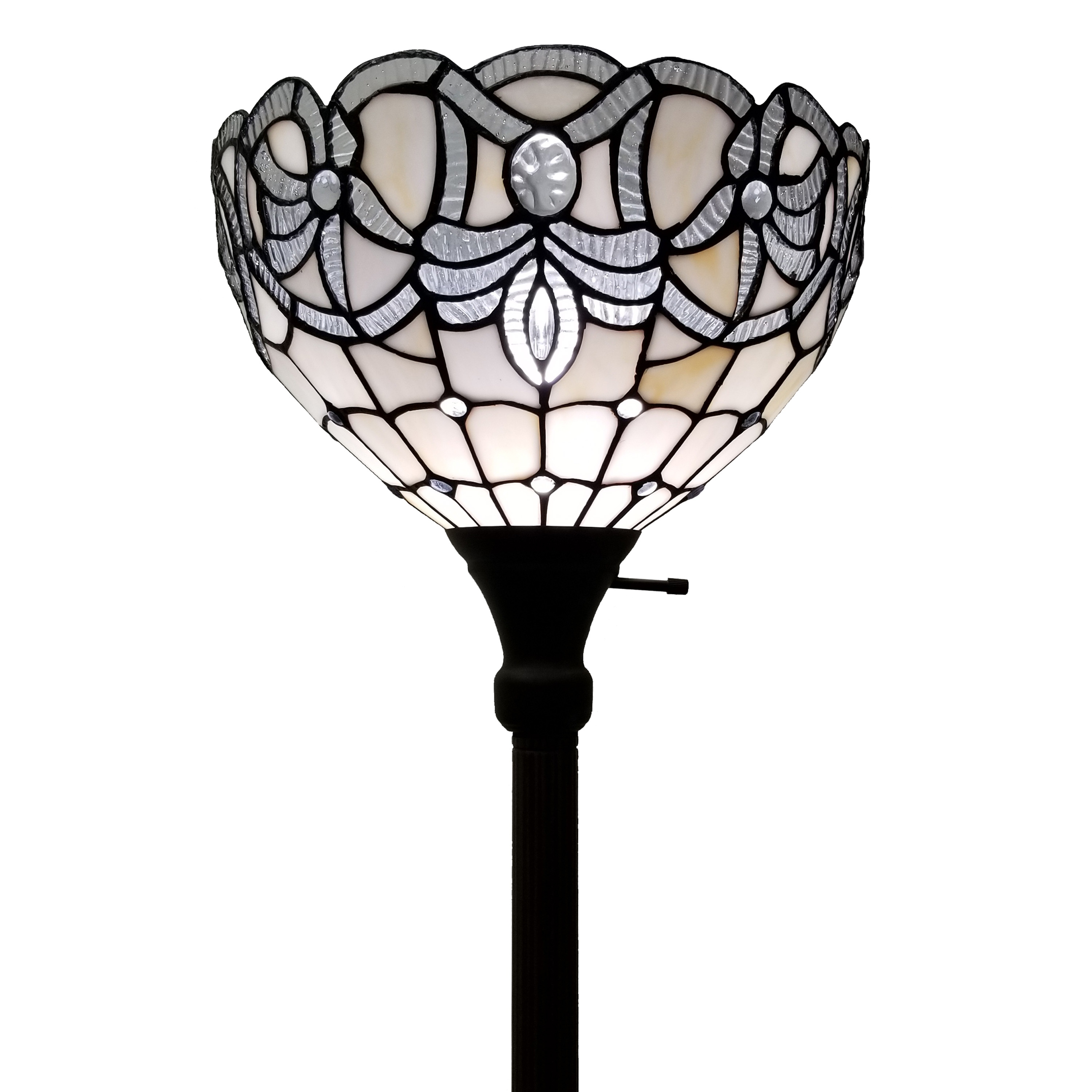 Tiffany floor lamp torchiere top