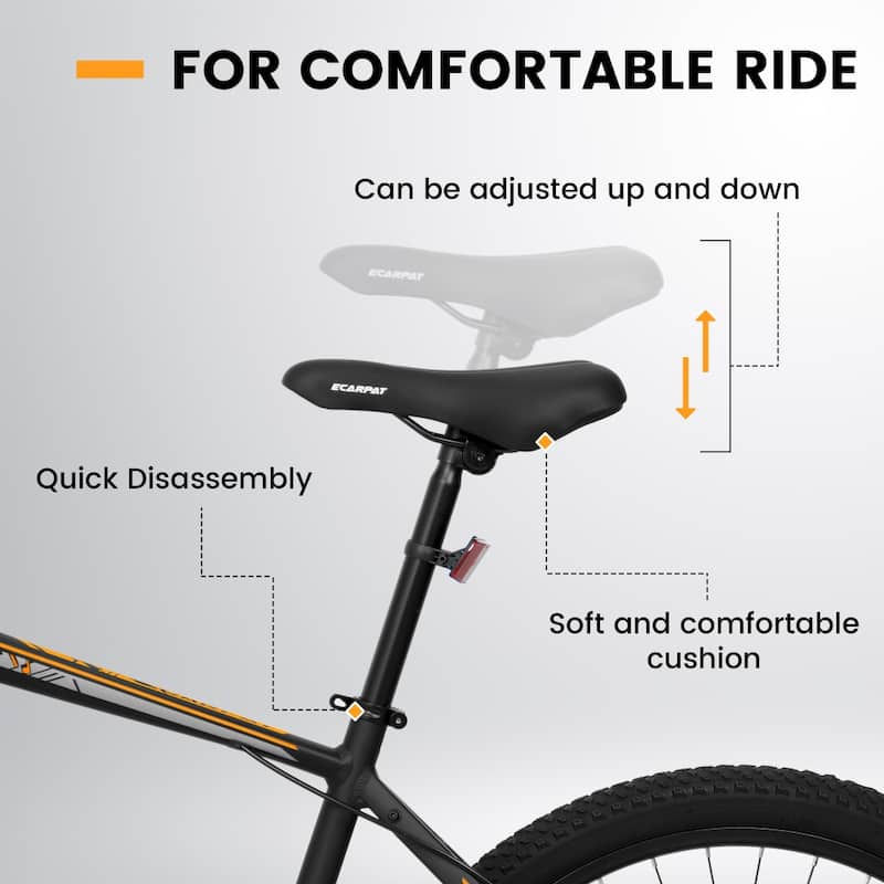 26 in Mountain Bike Adult Aluminum Frame Shock Absorbing Front Fork 21-Speed