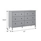 preview thumbnail 36 of 62, Walker Edison Bullrushes 6-Drawer Solid Wood Dresser