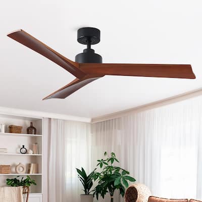 52" Black Lowe Profile Ceiling Fan without Light