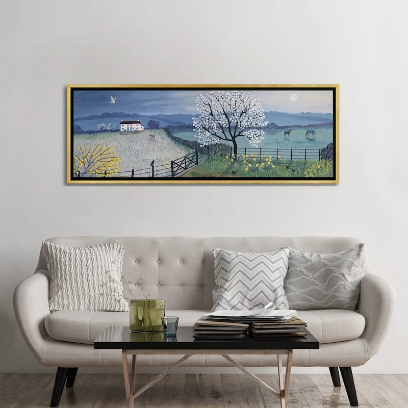 iCanvas "Spring Moon" by Jo Grundy Framed Canvas Print