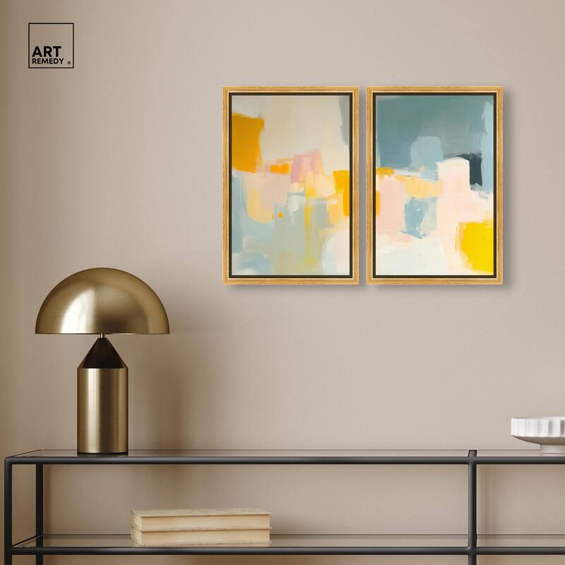 Ocean of Suns I Canvas Set of 2 by Art Remedy