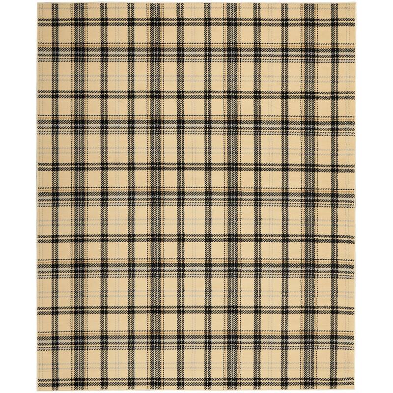 Nourison Grafix Plaid Farmhouse Area Rug