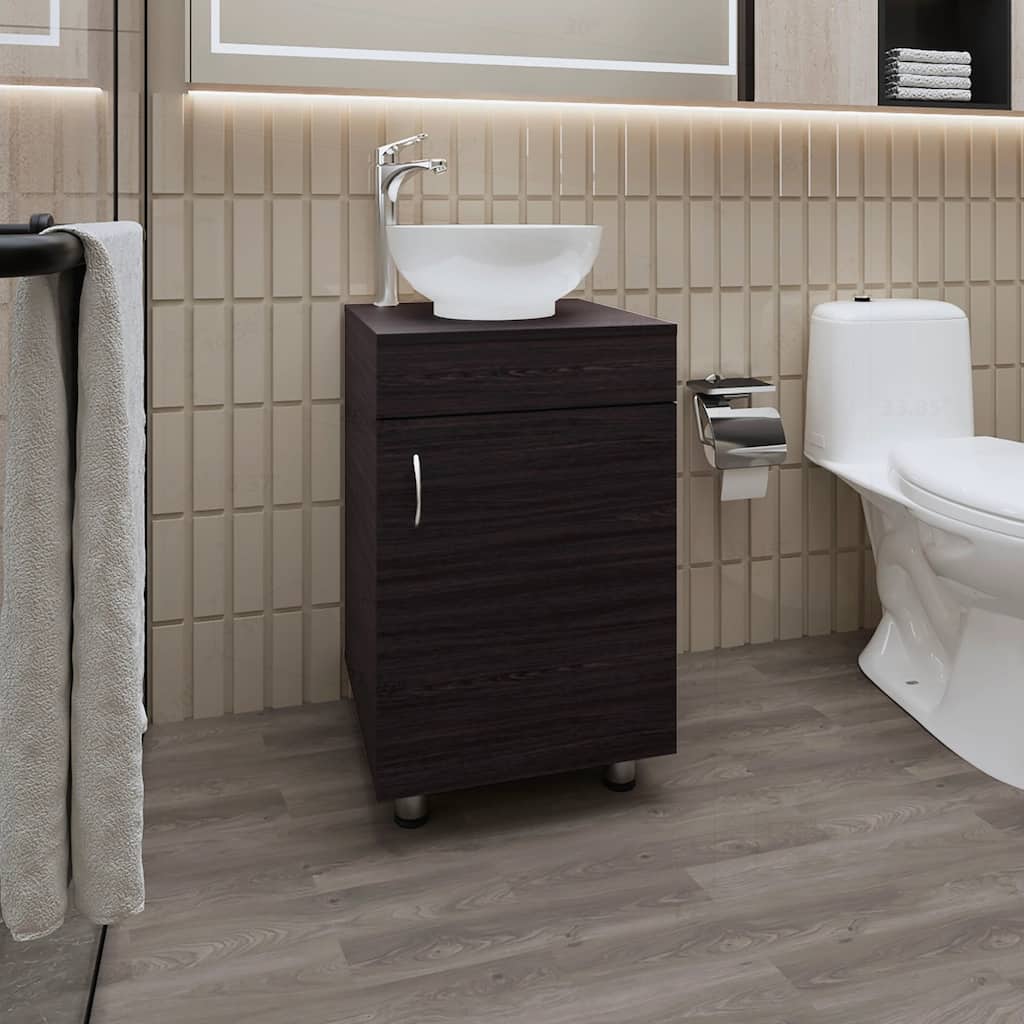 Stylish Bathroom Vanity with Integrated Sink and Spacious Cabinet