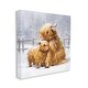 preview thumbnail 3 of 12, Stupell Cattle Calf Snowy Farm Landscape Canvas Wall Art by Pip Wilson