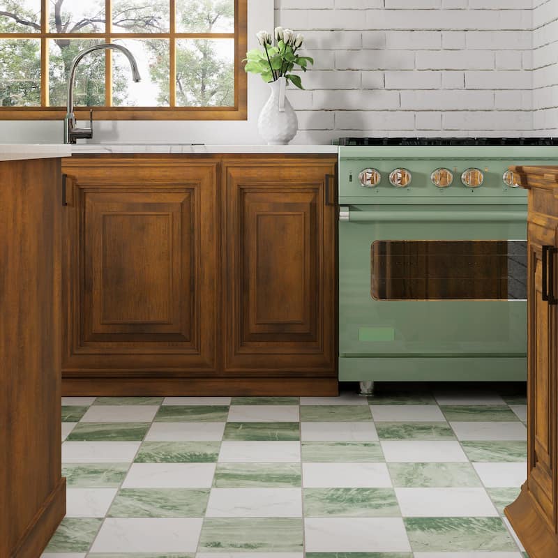 Merola Tile Marbilia Chess Jungle 17-3/8" x 17-3/8" Porcelain Floor and Wall Tile