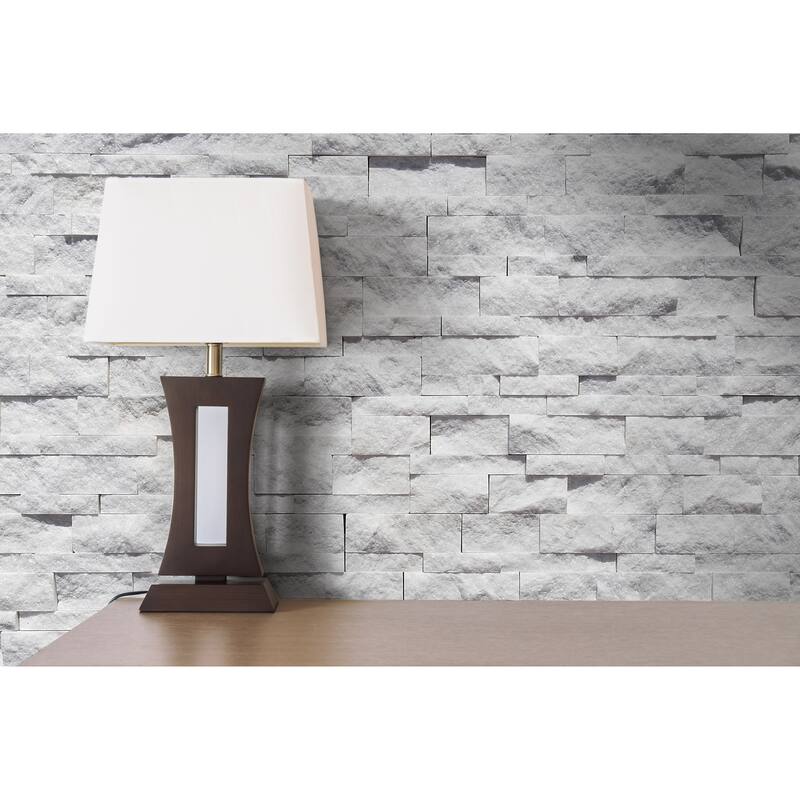 Pale Gray Marble 6" x 24" Split Face Ledger Panel Mosaic Tile