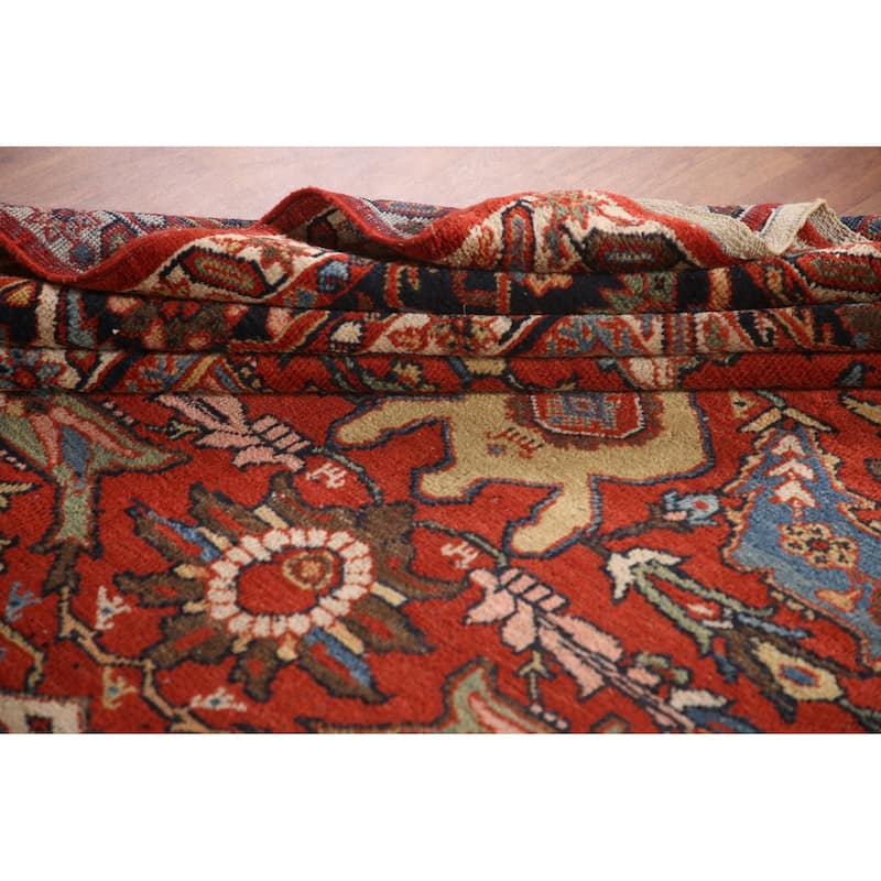 Pre-1900 Antique Sultanabad Ziegler Persian Rug Handmade Wool Carpet - 11'6" x 16'8"