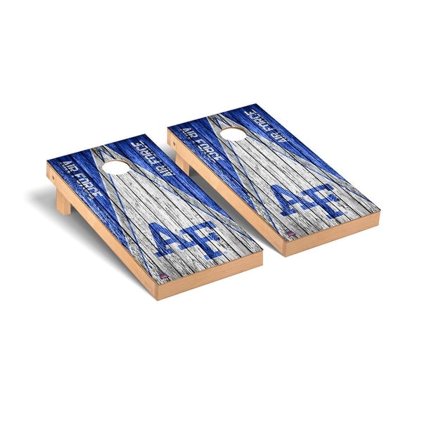 slide 2 of 6, Air Force Academy Falcons Triangle Cornhole Board Set