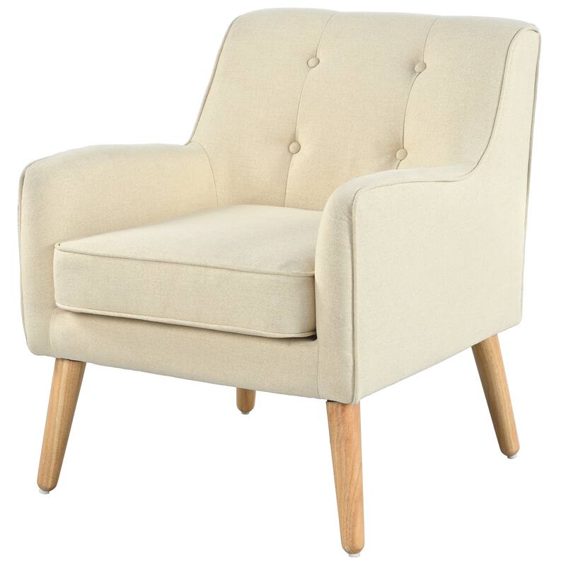 Felicity Mid-century Modern Tufted Armchair by Christopher Knight Home