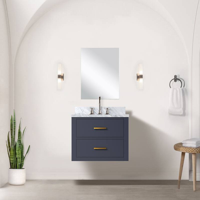 Castor Bath Vanity with Acrylic Top, Sink and Faucet