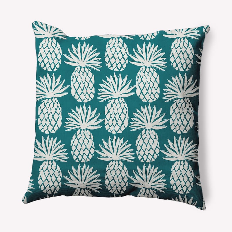 Pineapple Pattern Nautical Decorative Indoor Pillow - Ocean Teal - 26" x 26"