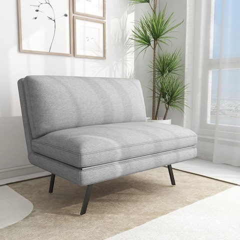 Convertible Futon Sofa Bed 4 in 1 Multi-Function Single Floor Sleeper Chair with Adjustable Backrest for Living, Apartment, Dorm