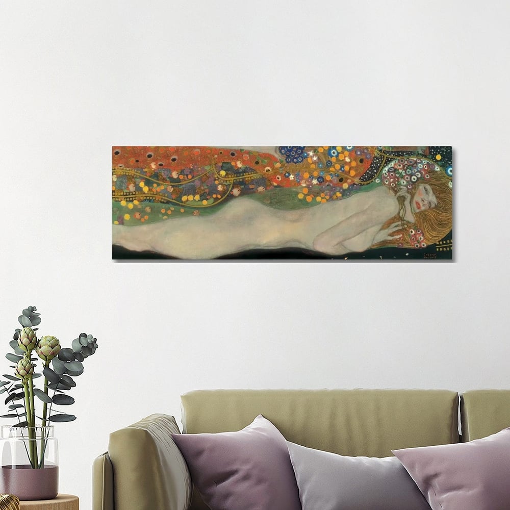 iCanvas "Sea Serpents, Detail IV" by Gustav Klimt Canvas Print