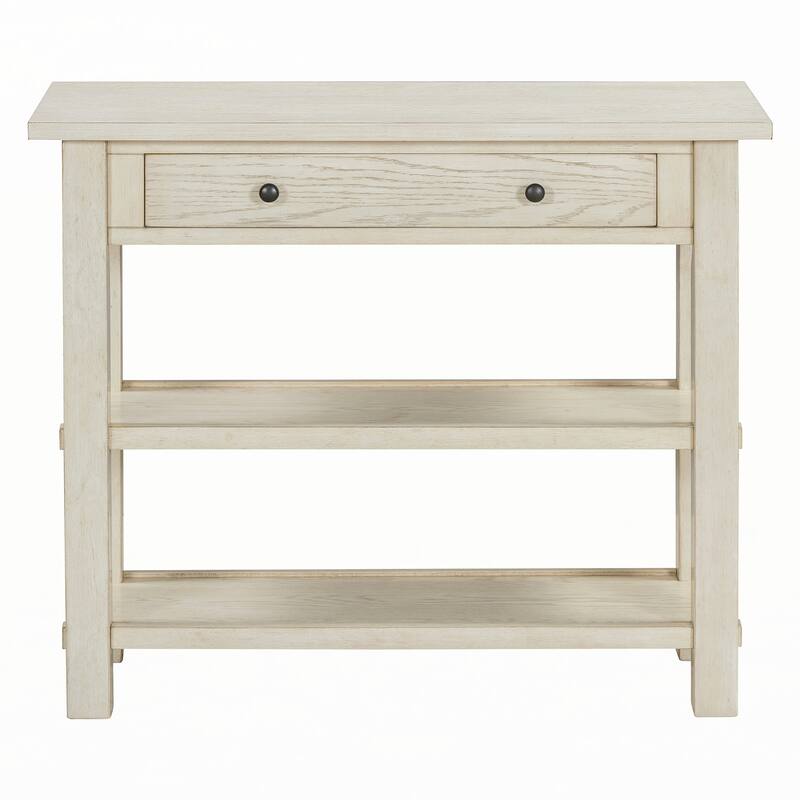 Entryway Table with Storage(Gray Wash)