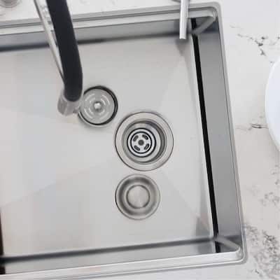 AZUNI 3.5-inch Kitchen Sink Strainer with Extra Deep Removable Waste Bin - Fits Standard 3.5" drain Opening.