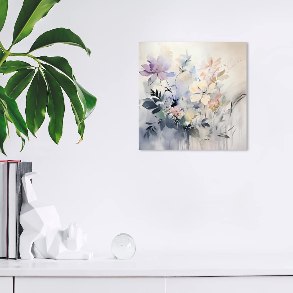 Wynwood Studio Canvas Floral and Botanical August s Flowers White and Antique White Farmhouse Wall Art Canvas Print