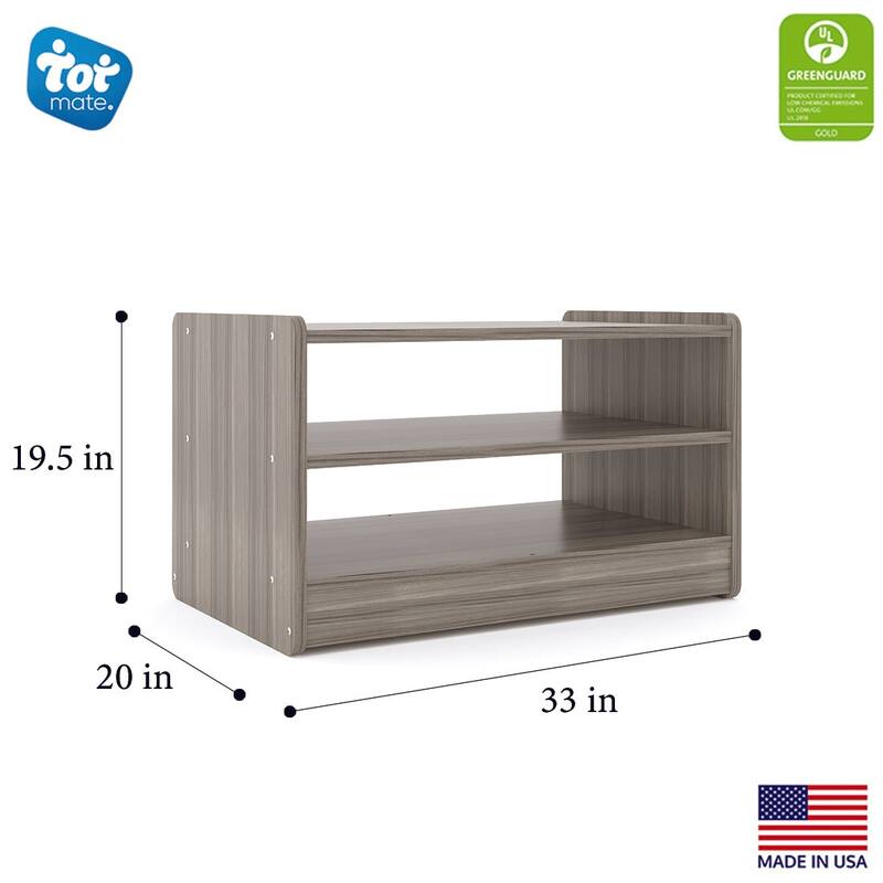 Tot Mate Laminate Toddler Play Center / Shelving Unit, Ready-To-Assemble, 33" W x 20" D x 19.5" H