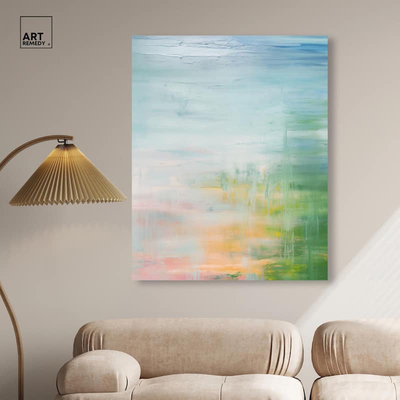 Peaceful Shore Canvas by Art Remedy, Gallery Wrapped