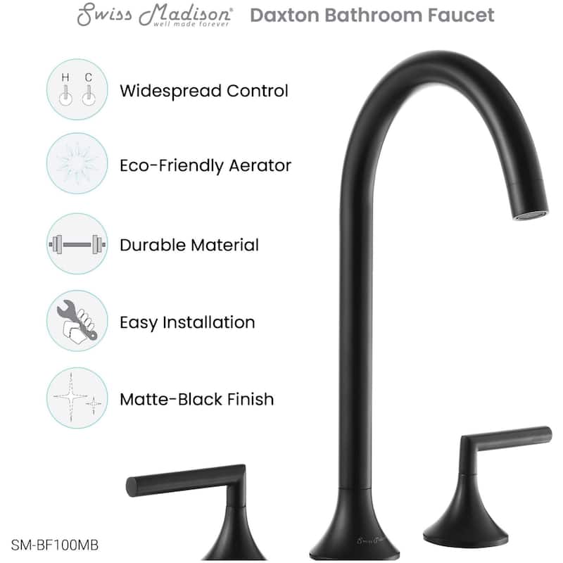 Swiss Madison SM-BF100 Daxton 1.2 GPM Widespread Bathroom Faucet