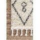 preview thumbnail 10 of 14, Nuloom Ivory Contemporary Soft Marrakech Diamond Trellis Aztec Tassel Shag Rug