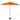 Pure Garden 9ft Half Umbrella with Base