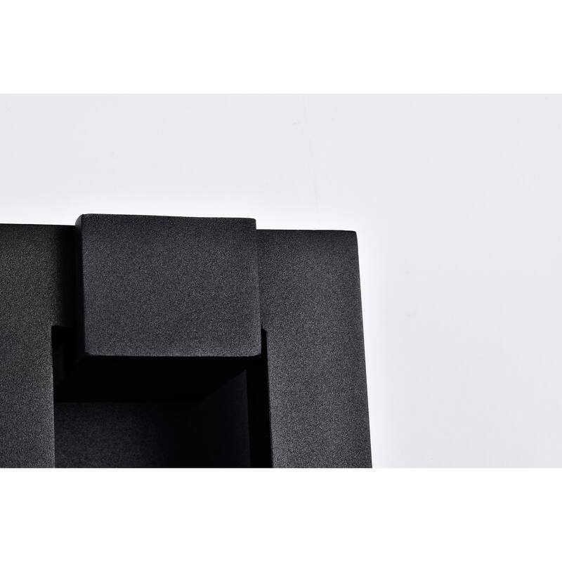 Crew 32 Watt 15 Inch LED Outdoor Sconce Sand Black Finish - Sand Black