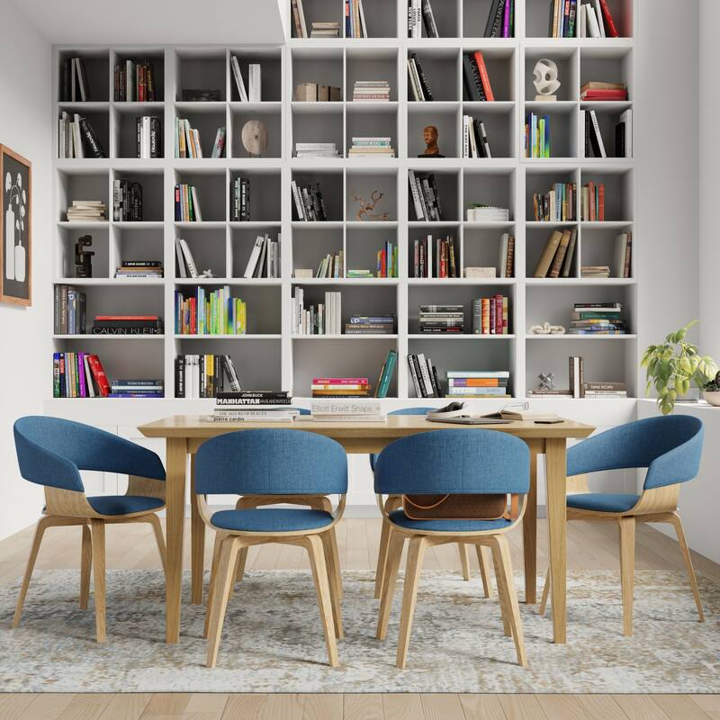 WYNDENHALL Calinda Mid Century Modern Bentwood Single Dining Chair - 20.5"w x 21.7"d x 30.9"h