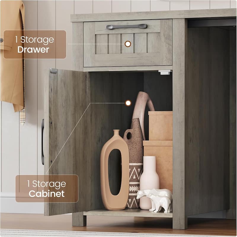 Executive L Shaped Desk Office Desk Drawers Storage Drawers Cabinet