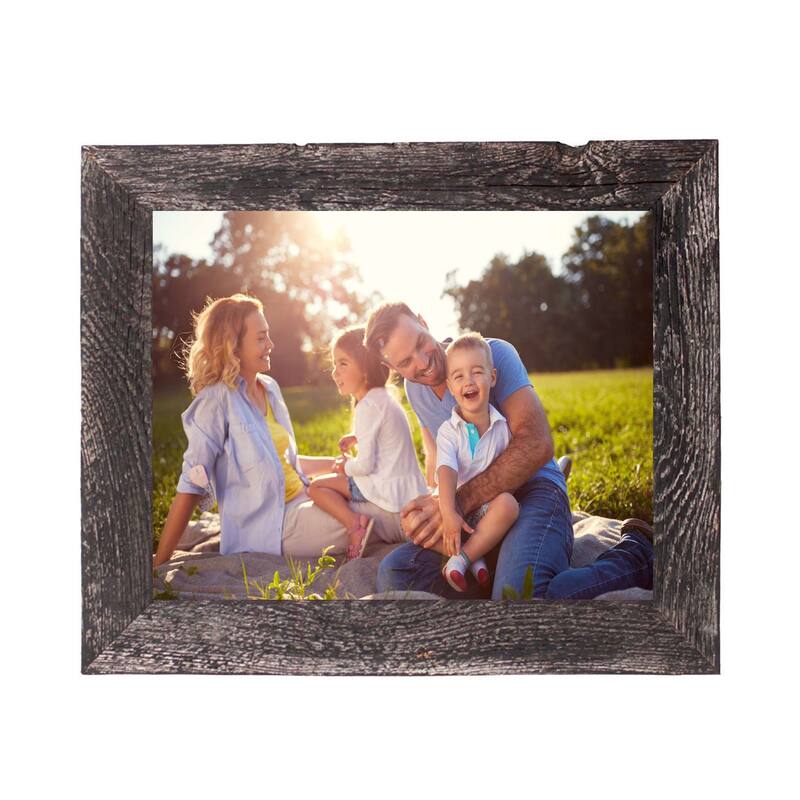 4" x 4" Rustic Farmhouse Rustic Black Wood Frame
