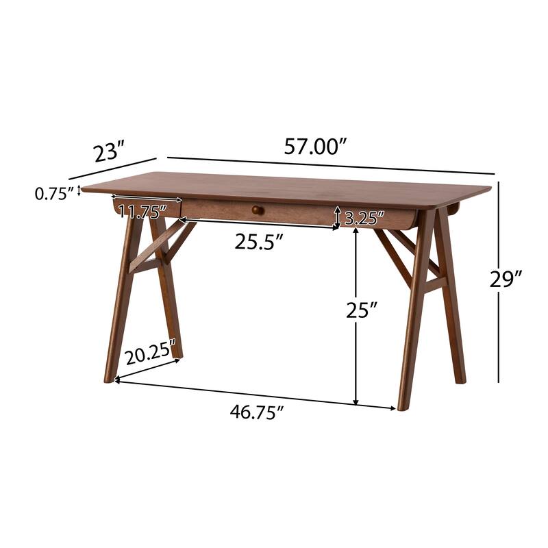 Vienna Modern Faux Wood Desk with Veneer by Christopher Knight Home