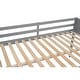 preview thumbnail 9 of 7, Full Wood Loft Bed Frame with Ladder, Ladder can be Placed on The Left or Right, for Boys Girls Kids Adults Toddler, Gray