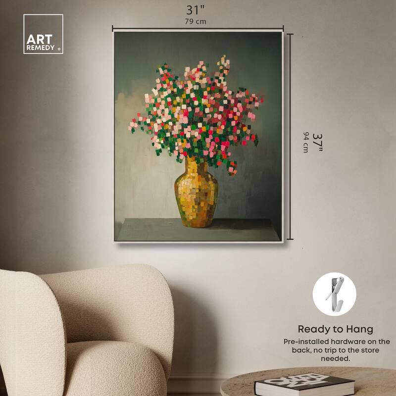 Pixel Bloom I Canvas by Art Remedy