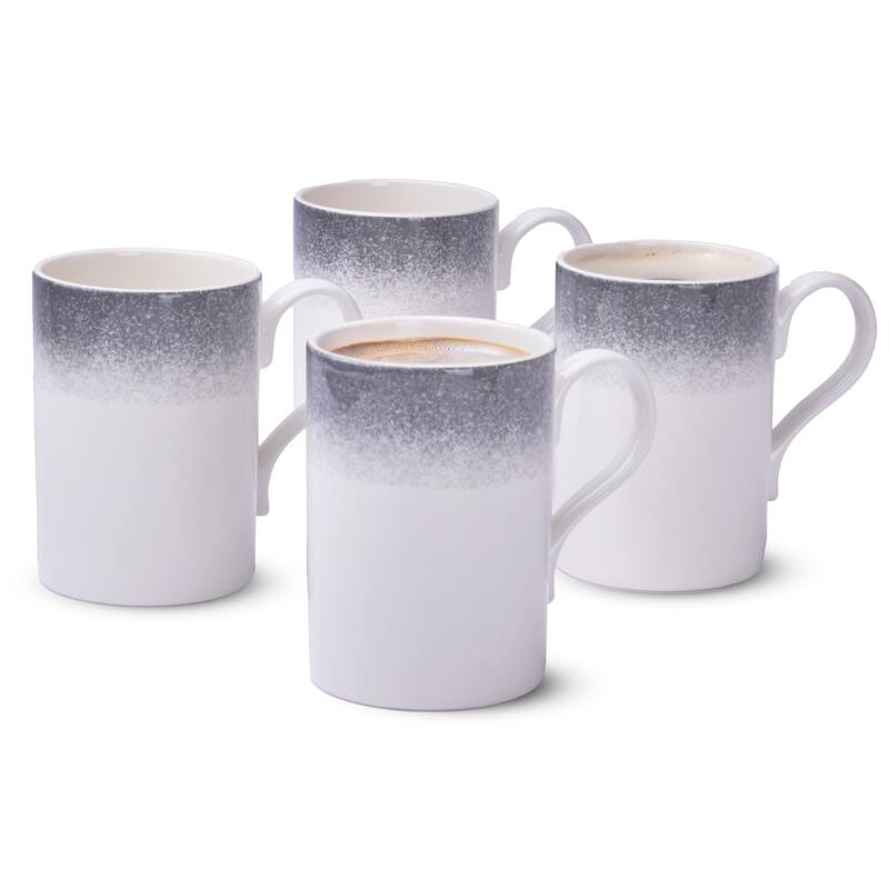 Portmeirion Set of 4 Potters Mist Breakfast Mugs - Grey