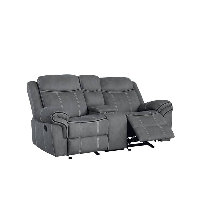 Cape May Pillow Top Arms Motion Loveseat with Console